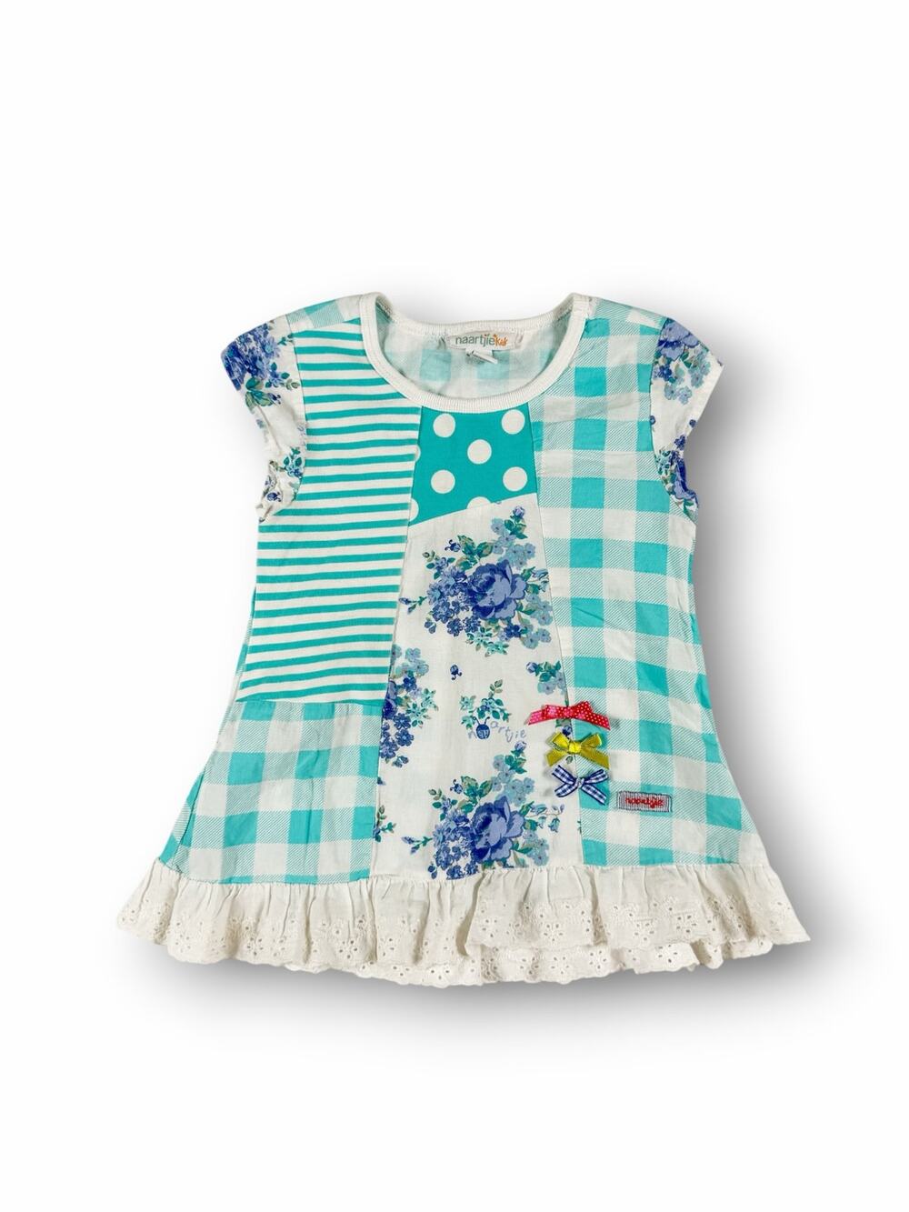 Naartjie Kids Mixed Print Patchwork Dress Size 18–24 Months